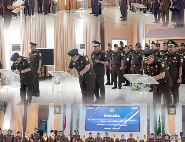 Kejari Batam Hadiri Pelantikan dan Serah Terima Jabatan Pejabat Struktural Eselon III Kejati Kepri