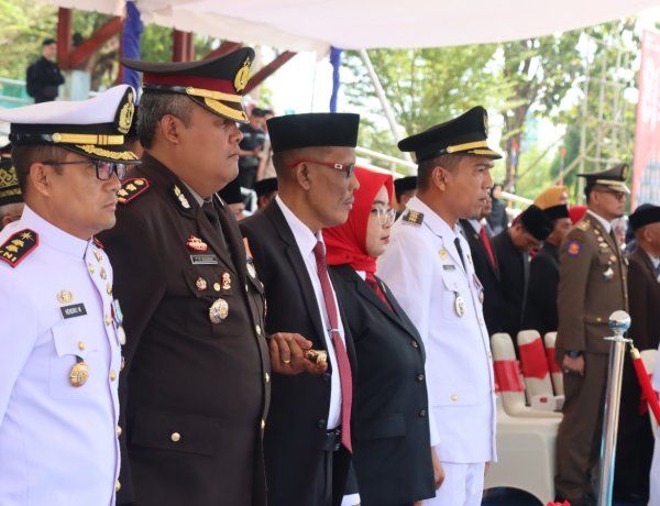 Detik-Detik Proklamasi HUT RI ke-81 di Lingga Berlangsung Khidmat