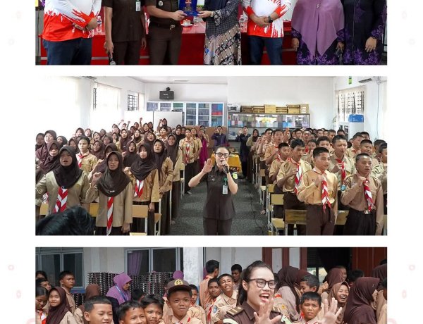 Jaksa Masuk Sekolah di SMPN 38 Batam, Pelajar Diajak Kenali Hukum Sejak Dini