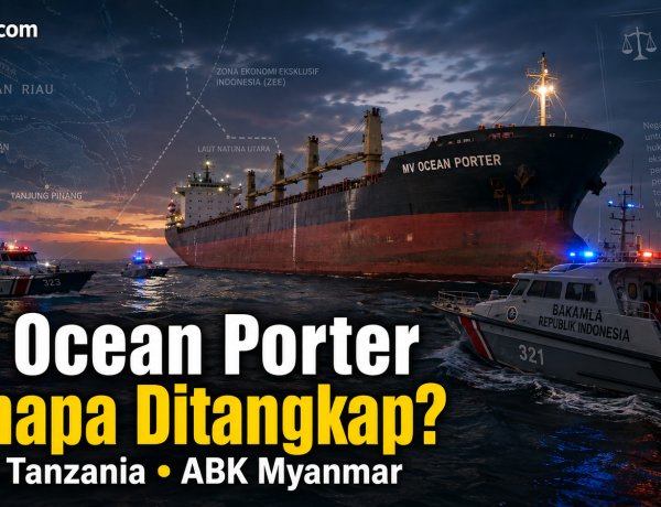 MV Ocean Porter Berbendera Tanzania dan Berawak Myanmar, Apa Dasar BNN Indonesia Menangkap Kapal Asing di Laut?