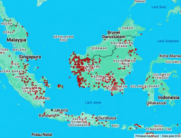 Indonesia Dikepung Titik Panas Karhutla, Ribuan Hotspot Terdeteksi di Sumatera dan Kalimantan