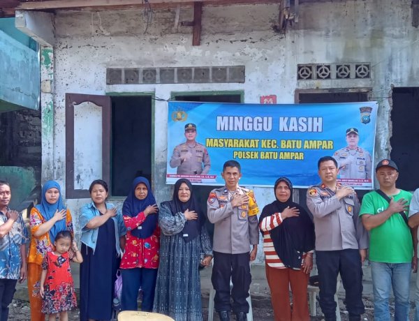Minggu Kasih Kamtibmas Polsek Batu Ampar Tampung Aspirasi Warga Kampung Seraya