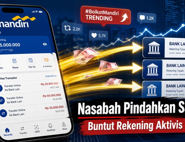 Nasabah Bank Mandiri Ramai-Ramai Pamer Pindahkan Saldo ke Bank Lain, Buntut Rekening Aktivis Pati Diblokir