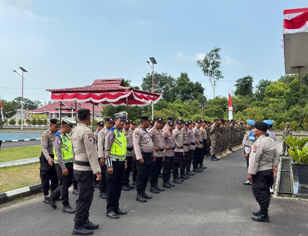 Polres Lingga Siapkan 51 Personel Amankan Aksi Unjuk Rasa di Kantor Bupati