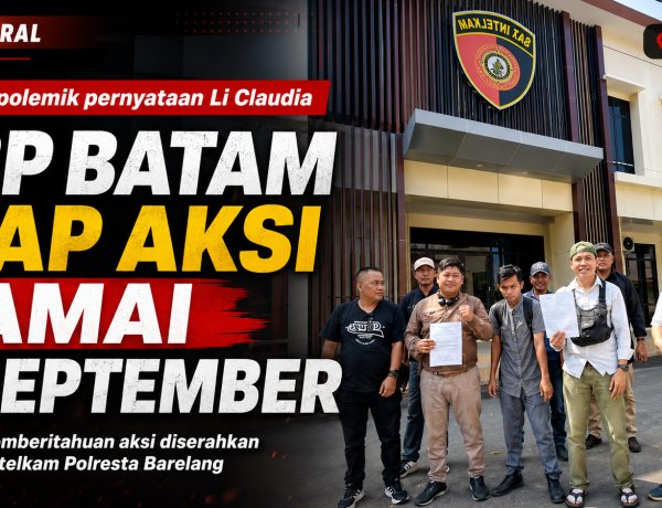 Buntut Pernyataan Li Claudia: Wartawan Batam Siapkan Aksi 3 September, Surat Pemberitahuan Demo Diserahkan ke Polresta Barelang