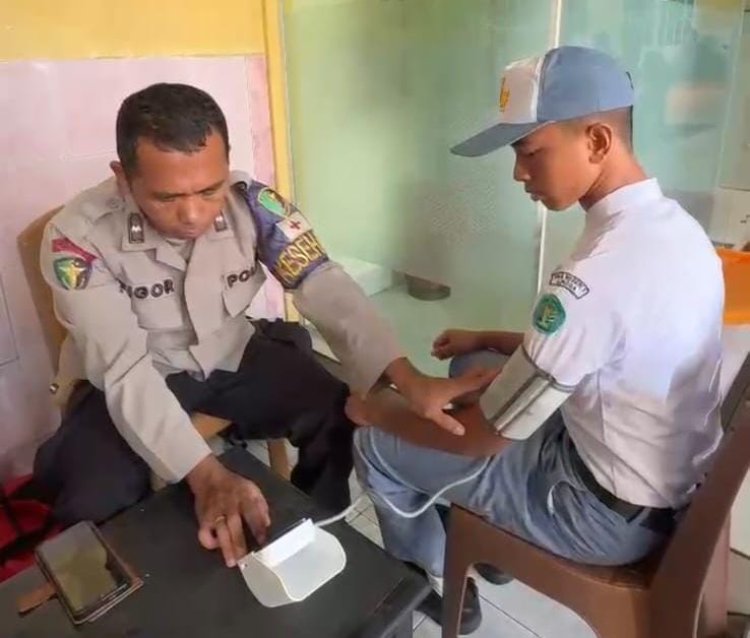 Pastikan Peserta Paskibraka Prima, Sidokkes Polres Lingga Laksanakan Pemeriksaan Kesehatan Calon Pasukan Pengibar Bendera Kabupaten Lingga