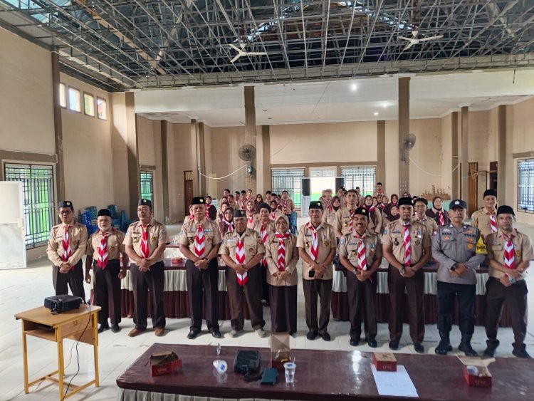 Brigpol Reza Herlambang Hadiri Musyawarah Ranting Gerakan Pramuka Singkep Tahun 2026, Perkuat Sinergi Pembinaan Generasi Muda