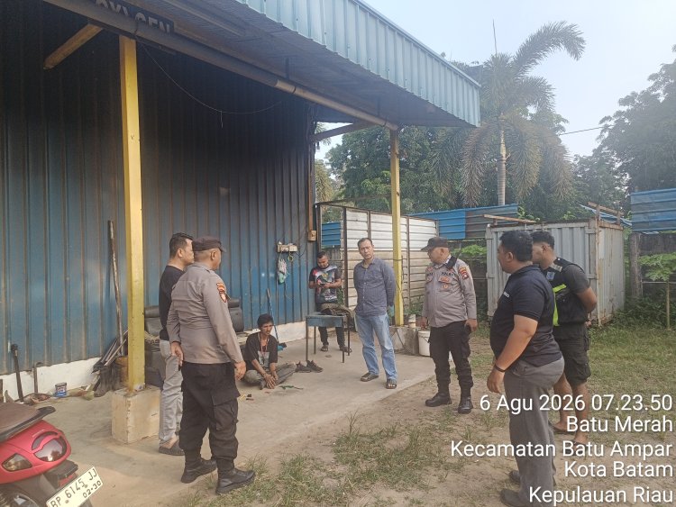 Polsek Batu Ampar Respon Cepat Layanan Polisi 110 dengan Mendatangi TKP Dugaan Percobaan Pencurian