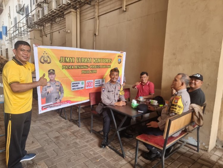 Polsek Bengkong Gelar Jumat Curhat, Ajak Warga Semarakkan HUT Ke-81 Kemerdekaan RI dengan Menjaga Kamtibmas