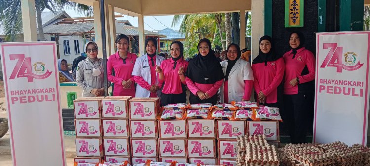 HKGB Ke-74 Tahun 2026, Bhayangkari Cabang Barelang Salurkan Bantuan Sosial dan Layanan Kesehatan di Pulau Lance Kecamatan Sagulung