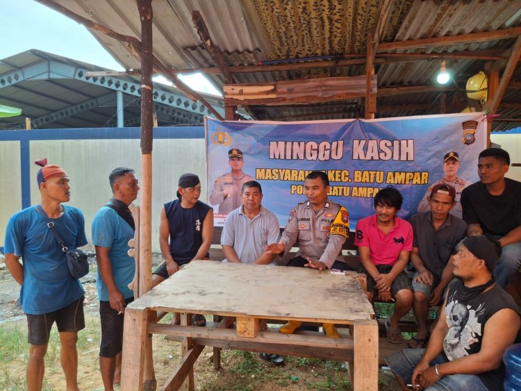 Polsek Batu Ampar Gelar Minggu Kasih, Tampung Aspirasi Warga dan Perkuat Kamtibmas di Jalan Bawal