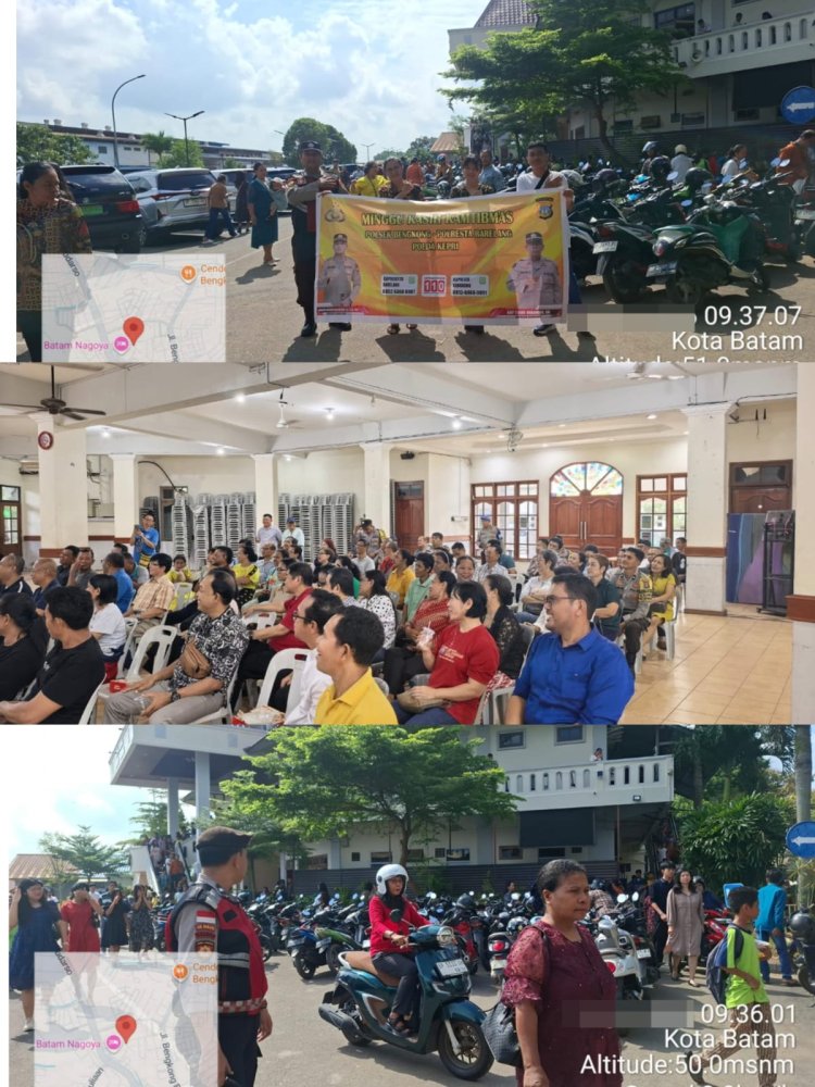 Minggu Kasih Kamtibmas, Polsek Bengkong Tanamkan Semangat Persatuan dan Cinta Tanah Air