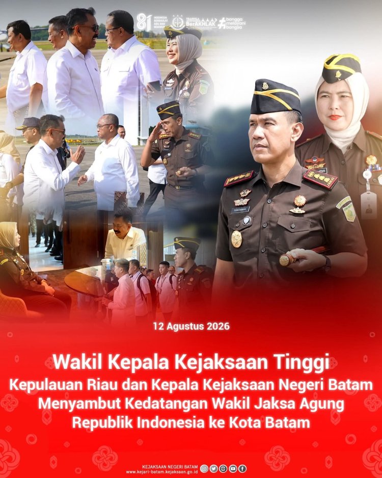 Wakil Jaksa Agung RI Tiba di Batam, Hadiri Conference dan Pemusnahan 1,3 Ton Ketamine