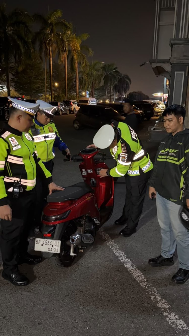 Cegah Balap Liar, Polresta Barelang Tindak 40 Kendaraan Berknalpot Tidak Sesuai Spesifikasi