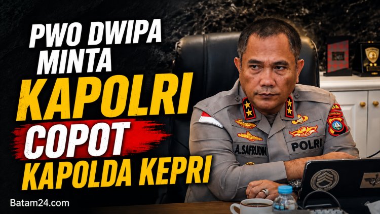 Buntut Penggerebekan Narkoba dan Judi di Batam, Ketua PWO Dwipa Kepri Minta Kapolri Copot Kapolda Kepri