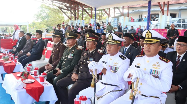 Upacara Penurunan Bendera HUT ke-81 RI di Lingga Berlangsung Khidmat, Polres Perkuat Sinergi Pengamanan