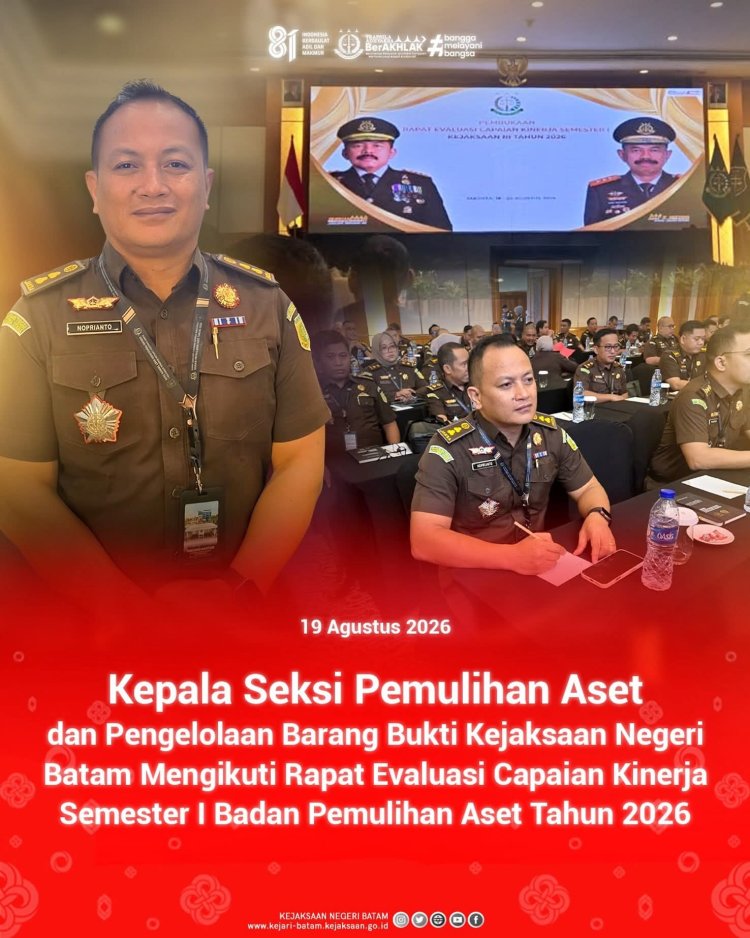 Noprianto Sihombing Hadiri Evaluasi Kinerja Badan Pemulihan Aset Semester I 2026 di Kejagung