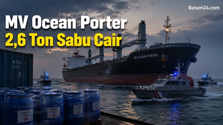 BNN Bongkar 2,6 Ton Sabu Cair di MV Ocean Porter, 10 WNA Myanmar Diamankan, Jejak Sarawak Didalami