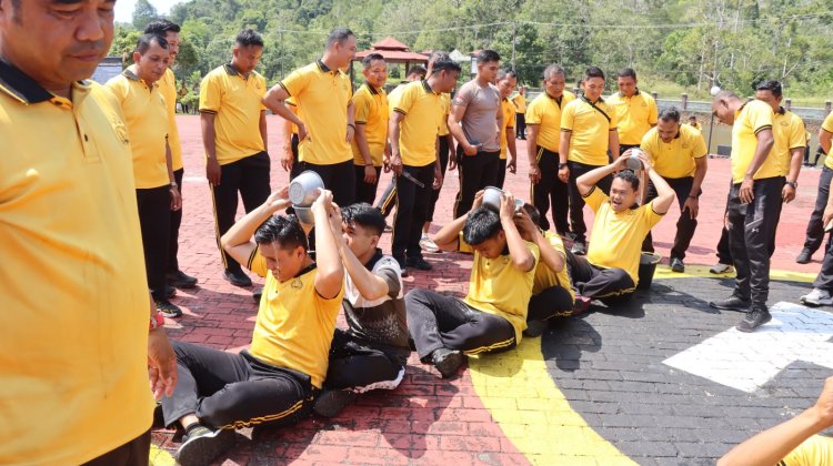 Semarak HUT RI ke-81, Polres Lingga Gelar Lomba Rakyat dan Perkuat Kekompakan Personel