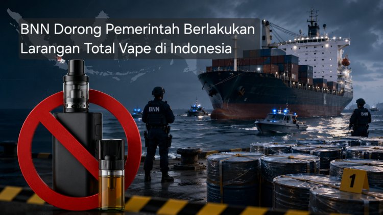 Usai Temuan 2,6 Ton Sabu Cair di Kepri, BNN Dorong Pemerintah Berlakukan Larangan Total Vape di Indonesia