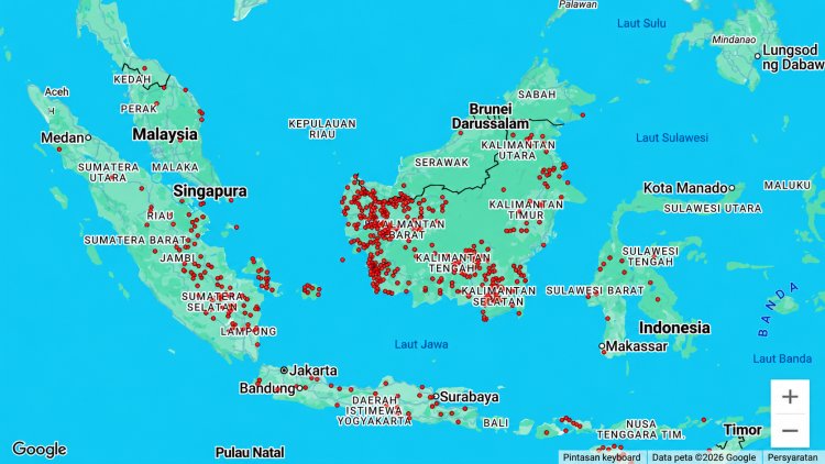 Indonesia Dikepung Titik Panas Karhutla, Ribuan Hotspot Terdeteksi di Sumatera dan Kalimantan
