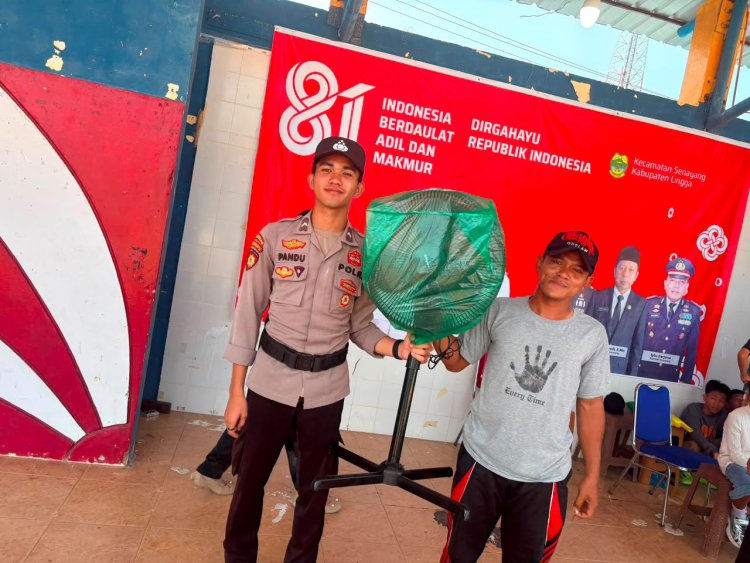 Polsek Senayang Kawal Jalan Santai HUT ke-81 RI, Kegiatan Berlangsung Aman dan Kondusif