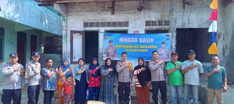 Minggu Kasih Kamtibmas Polsek Batu Ampar Tampung Aspirasi Warga Kampung Seraya