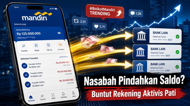 Nasabah Bank Mandiri Ramai-Ramai Pamer Pindahkan Saldo ke Bank Lain, Buntut Rekening Aktivis Pati Diblokir