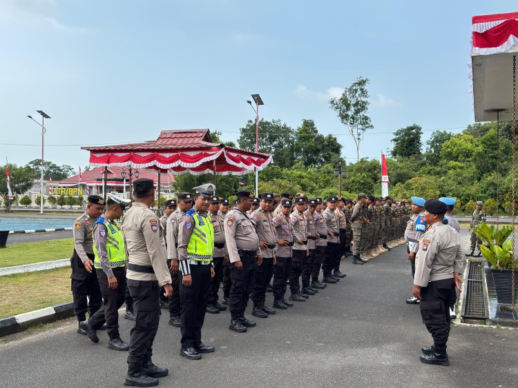 Polres Lingga Siapkan 51 Personel Amankan Aksi Unjuk Rasa di Kantor Bupati