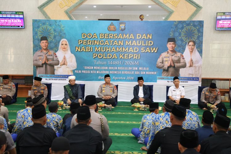 Polda Kepri Gelar Maulid Nabi 1448 H, Kapolda Tekankan Keteladanan Rasulullah dalam Tugas Polri