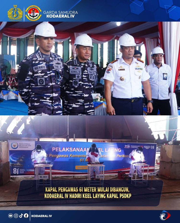 Kapal Pengawas PSDKP 61 Meter Mulai Dibangun di Batam, Perkuat Pengawasan Laut Indonesia