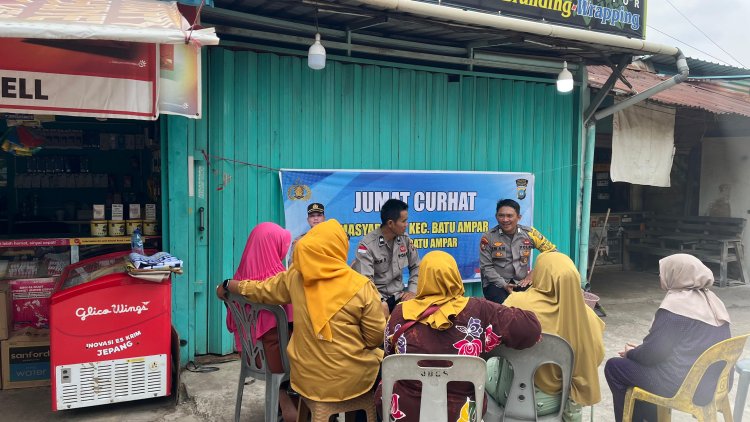 Jumat Curhat Polsek Batu Ampar, Warga Tanjung Sengkuang Keluhkan Keberadaan ODGJ