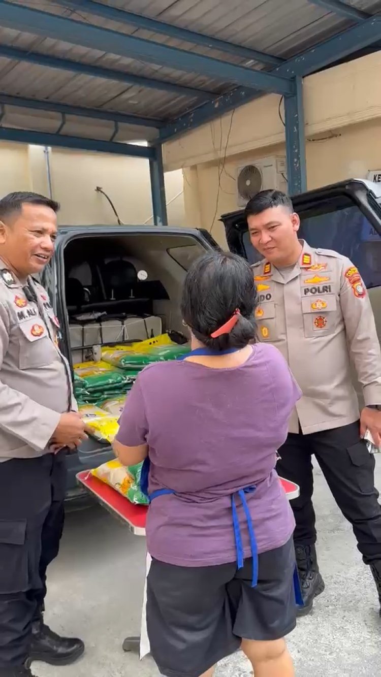 Polsek Lubuk Baja dan Bulog Gelar Pasar Pangan Murah, Ratusan Kilogram Beras SPHP Disalurkan