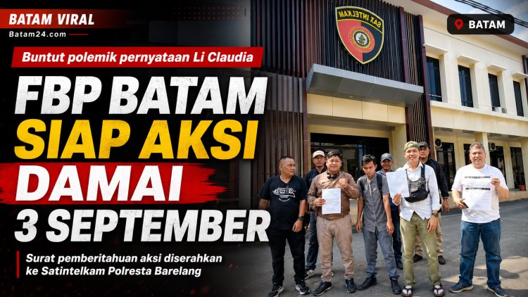Buntut Pernyataan Li Claudia: Wartawan Batam Siapkan Aksi 3 September, Surat Pemberitahuan Demo Diserahkan ke Polresta Barelang