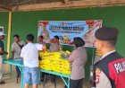 Polsek Nongsa Bersama Bulog Gelar Gerakan Pangan Murah, Satu Ton Beras SPHP Ludes Terjual