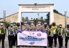 Kabut Asap Selimuti Bintan, Satlantas Polres Bintan Bagikan 1.000 Masker kepada Pengguna Jalan
