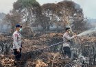 Hari ke-13, Tim Gabungan Terus Berjuang Padamkan Karhutla di Resun Pesisir Lingga