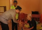 HUT Lalu Lintas ke-71, Polres Lingga Berbagi Sembako kepada Lansia dan Purnawirawan