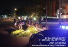 Polisi 110 Gerak Cepat, Polsek Lubuk Baja Tangani Kecelakaan Tunggal di Jalan Bunga Raya