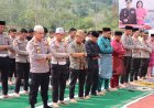 Polres Lingga Gelar Sholat Taubat dan Istisqa, Kapolres Ajak Jamaah Perkuat Keimanan