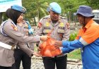 Sambut Hari Jadi Propam Polri Ke-24, Propam Polres Karimun Salurkan Bantuan kepada Tukang Sapu Jalan