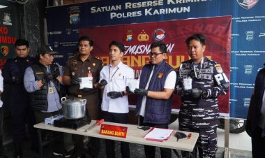 Polres Karimun Musnahkan Ratusan Gram Sabu dan Ganja dari Empat Perkara Narkotika