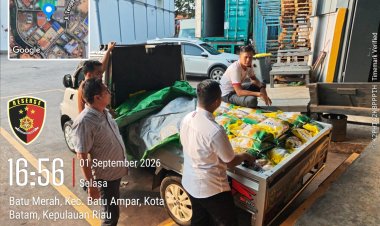 Satreskrim Polresta Barelang Bersinergi dengan Bulog Gelar Gerakan Pangan Murah di Batu Merah