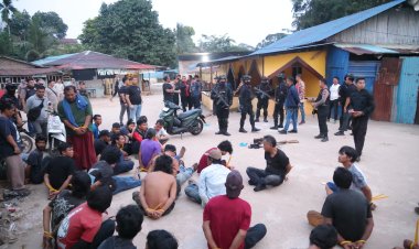 KRYD Polda Kepri Sasar Kampung Madani, 114 Orang Diamankan Diduga Terkait Narkoba