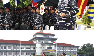 Kodaeral IV Gelar Apel Siaga dan Tasyakuran Hari Jadi ke-81 TNI AL