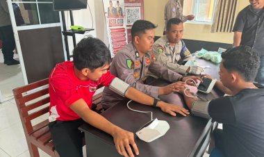 Polsek Daik Lingga Pastikan Personel Siap Hadapi Karhutla, Dapat Pemeriksaan Kesehatan dan Vitamin