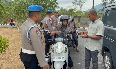 Opsgaktibplin Polres Lingga Periksa Kendaraan Personel, Temukan SIM Kedaluwarsa