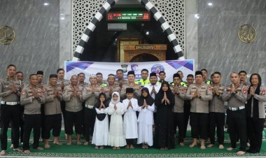 HUT Lalu Lintas ke-71, Satlantas Polres Lingga Santuni Anak Yatim