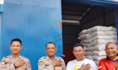 Wujudkan Swasembada Pangan, Polres Lingga Kawal Hasil Panen Jagung hingga ke Bulog