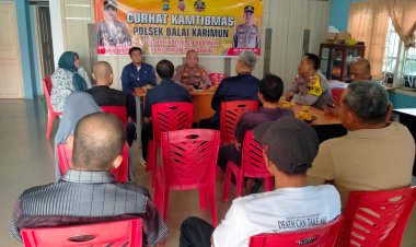 Polsek Balai Karimun Serap Keluhan Warga Tanjung Balai, Narkoba hingga Keamanan Lingkungan Jadi Sorotan